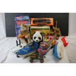 Collection of vintage toys to include boxed Britains Wild West Buckboard 7617, boxed Brimtoy