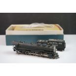 Boxed United Scale Models HO gauge Santa Fe 2-10-2 brass locomotive & tender exclusively for Pacific