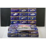 27 x Boxed Atlas Editions diecast police cars to include 4650107 Austin 18000 MKII, 4650118 Jaguar