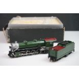 Boxed Empire Midland HO gauge DL-103 Southern 4501 2-8-2 brass locomotive & tender, painted, made in