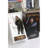 Boxed Sideshow Collectables limited edition 1:4 scale The Lord of the Rings Aragorn statue, numbered