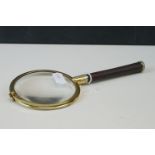 A vintage English made magnifying glass by P.H. Vogel & Co