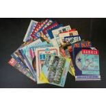 A collection of Arsenal football programmes of away matches from 1947 to 1990, both league and cup
