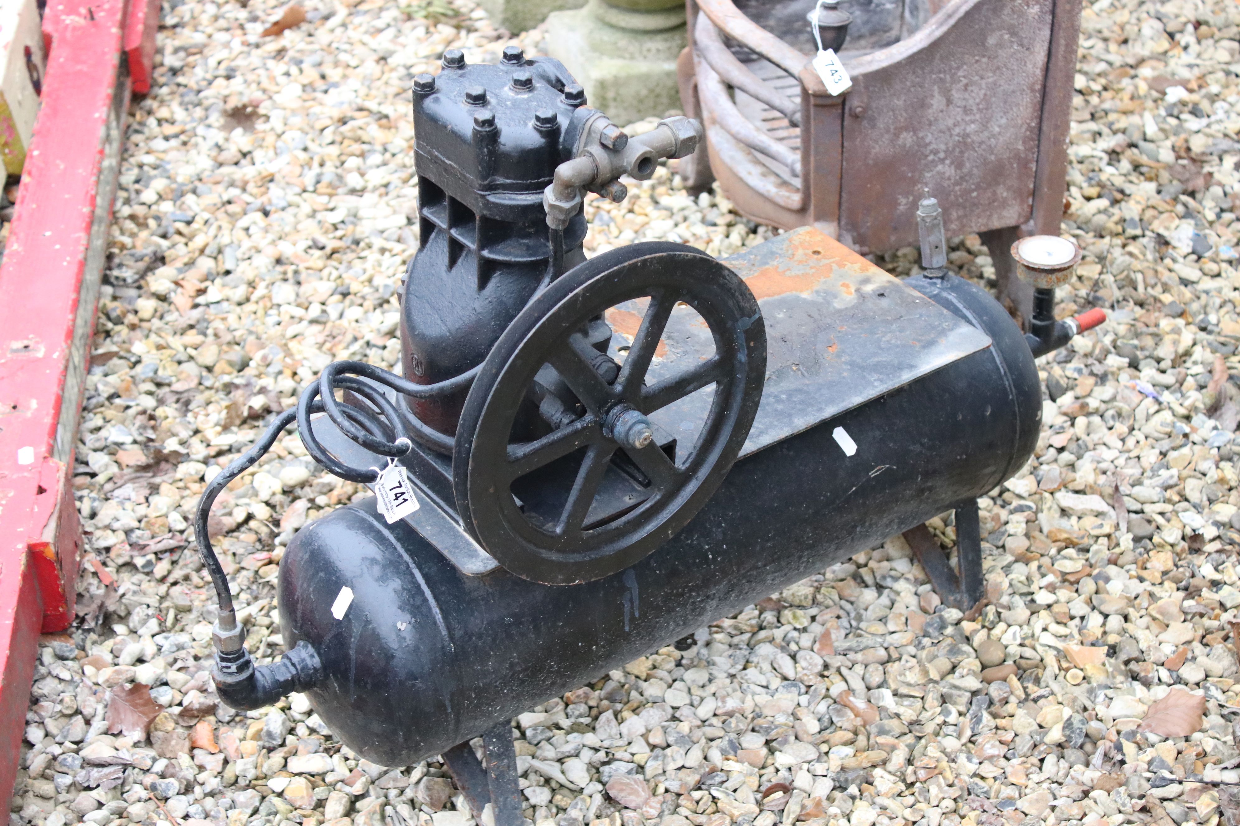 Old Black Painted Compressor