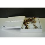 Boxed Contemporary large beaded drop necklace