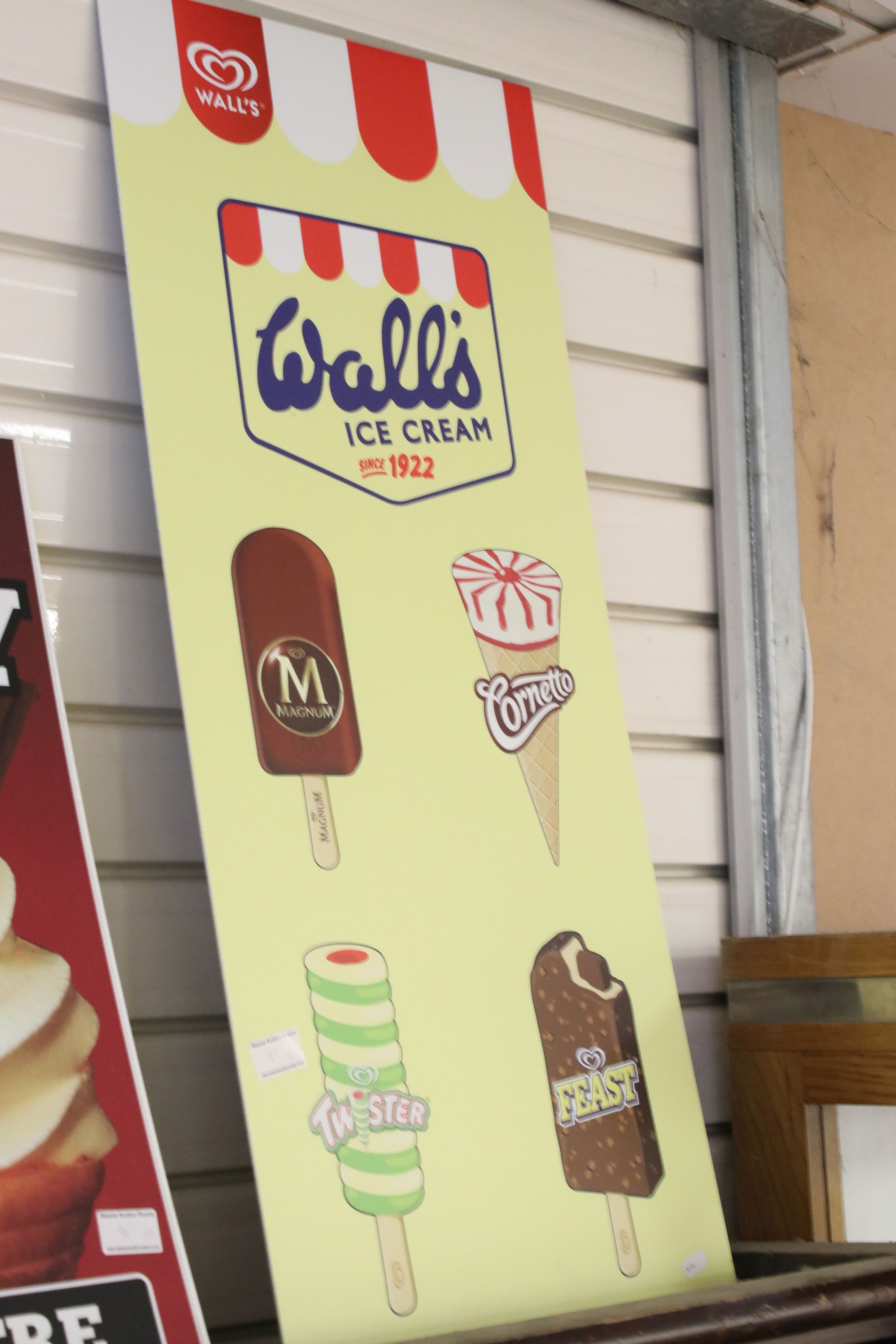 Three contemporary Ice Cream advertising signs to include 2 x Walls and Mr Whippy - Image 4 of 4