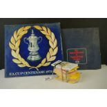 Football - FA Cup Centenary 1872-1972 Booklet with complete Set of Coin Medals, Complete set of
