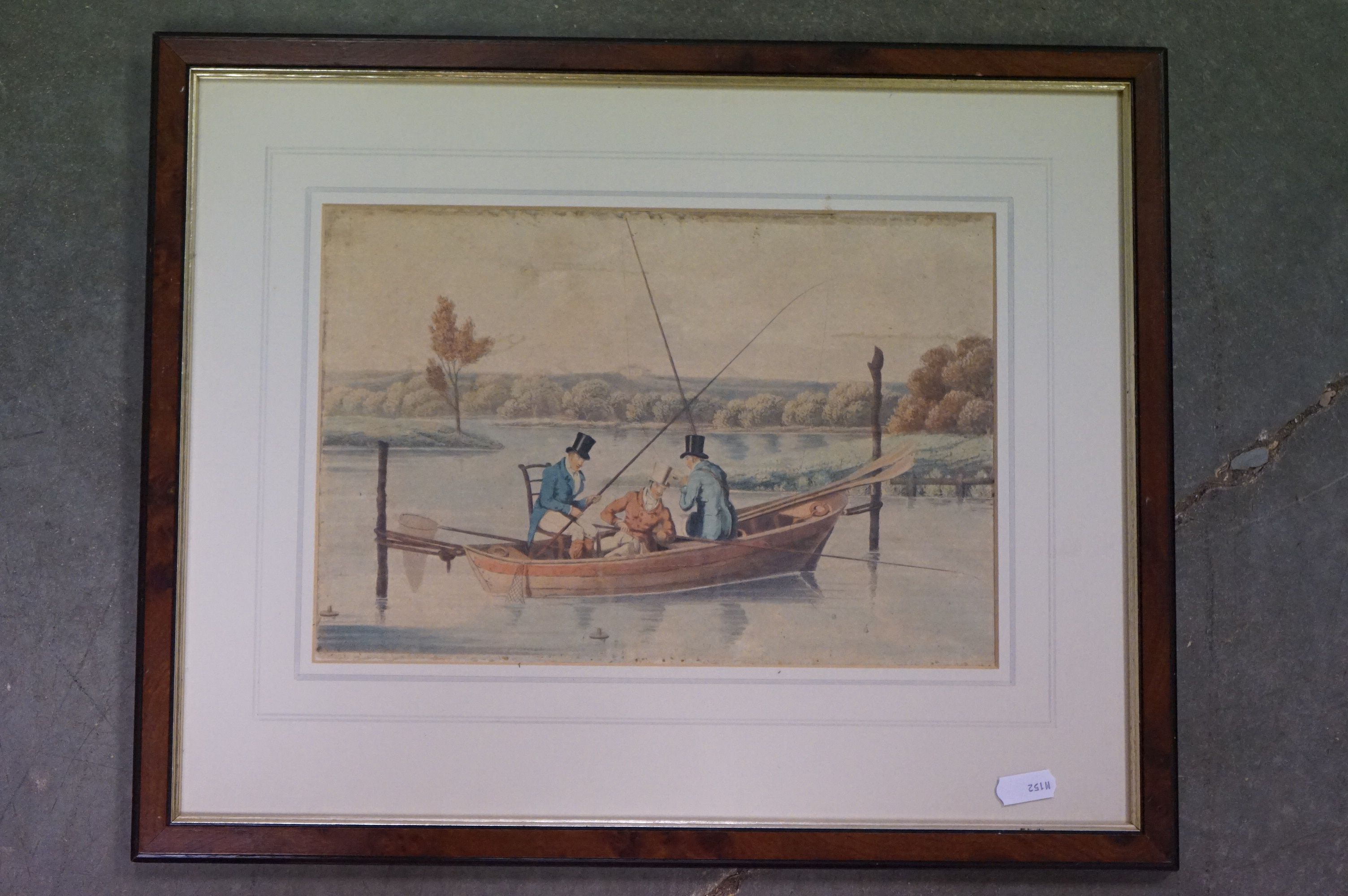 A group of paintings and prints to include a pair of antique maple framed prints of 19th gents - Image 9 of 30