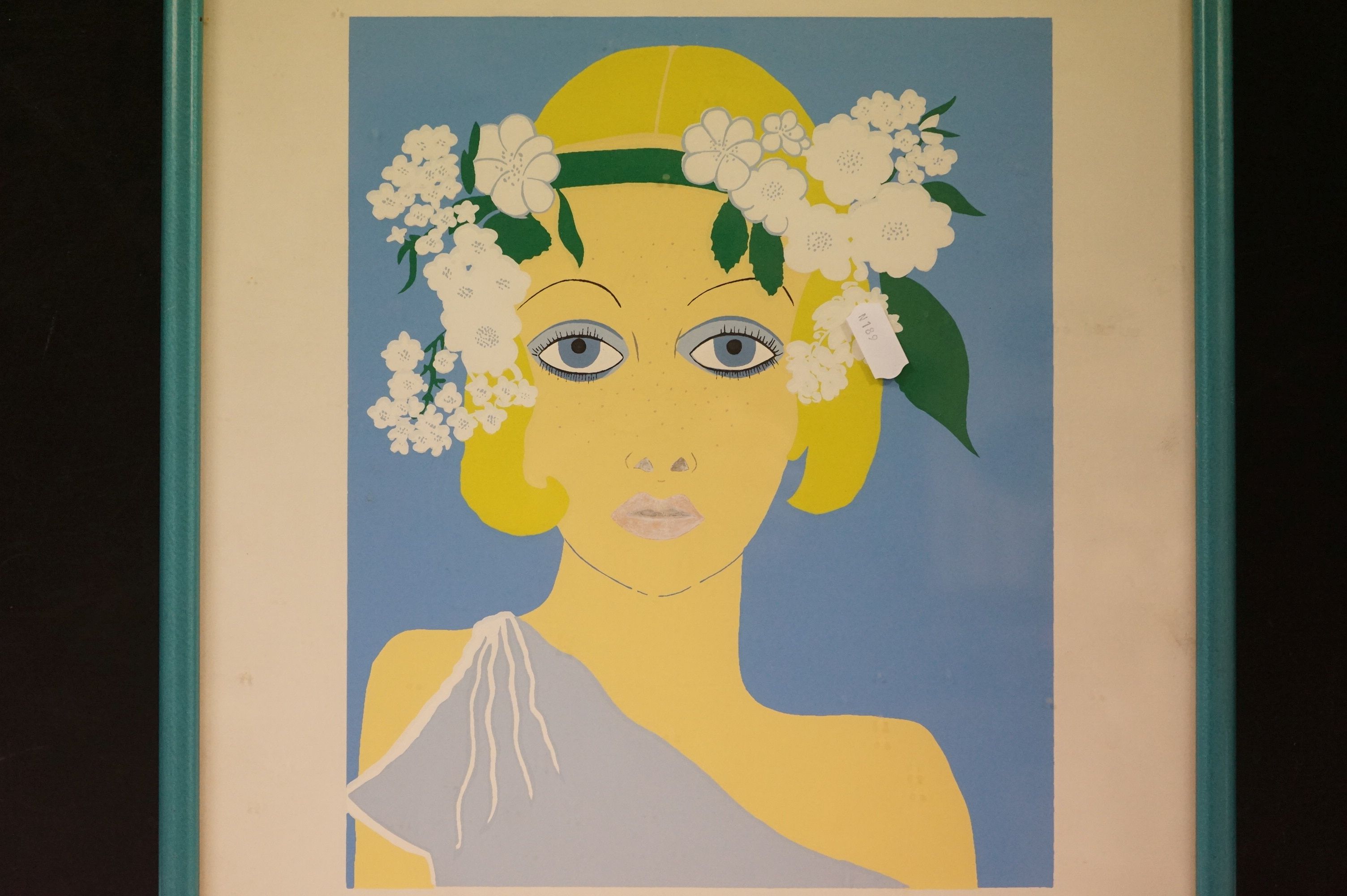 Liese Thynne limited edition coloured print of Twiggy 8/50 first edition signed in pencil. - Image 2 of 5