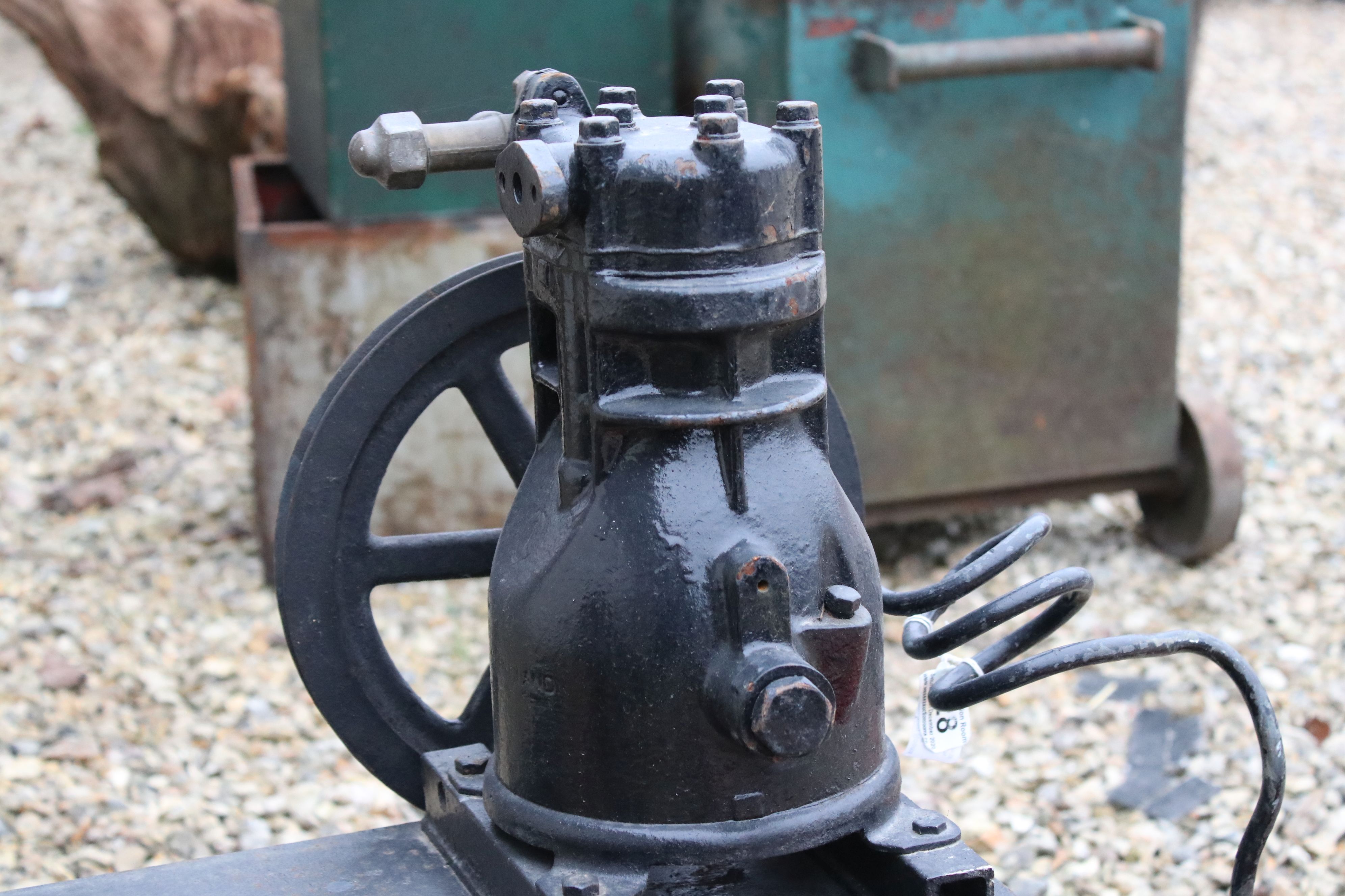 Old Black Painted Compressor - Image 3 of 4