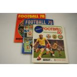 Football Sticker Albums - Three Panini albums to include 78, 79 & 80, all complete, vg condition
