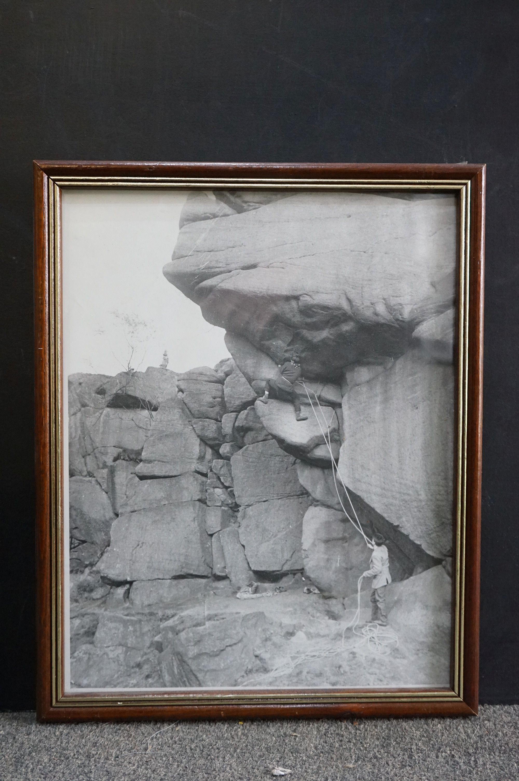 A large quantity of black and white mountaineering photographs with mountain Gallery hand written - Image 4 of 27