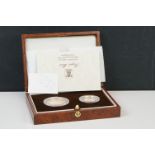 A Royal Mint Britannia two gold coin proof set in original fitted box with COA.