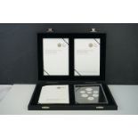 A Royal Mint 2008 United Kingdom coinage Royal Shield of Arms silver proof collection, cased.