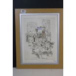 Tim Bulmer an artist proof etching of an Auction room picture sale entitled Sexton Blake, signed