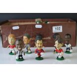 Large Quantity (approx. 65) Vintage Corinthian Football Figures including Cantona, Keene,