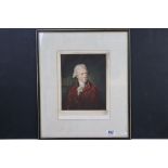 Frederick William Herschel 1738-1822 framed Mezzotint portrait of The Britain composer and a