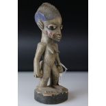 African Carved Figure of a Woman, 29cms high