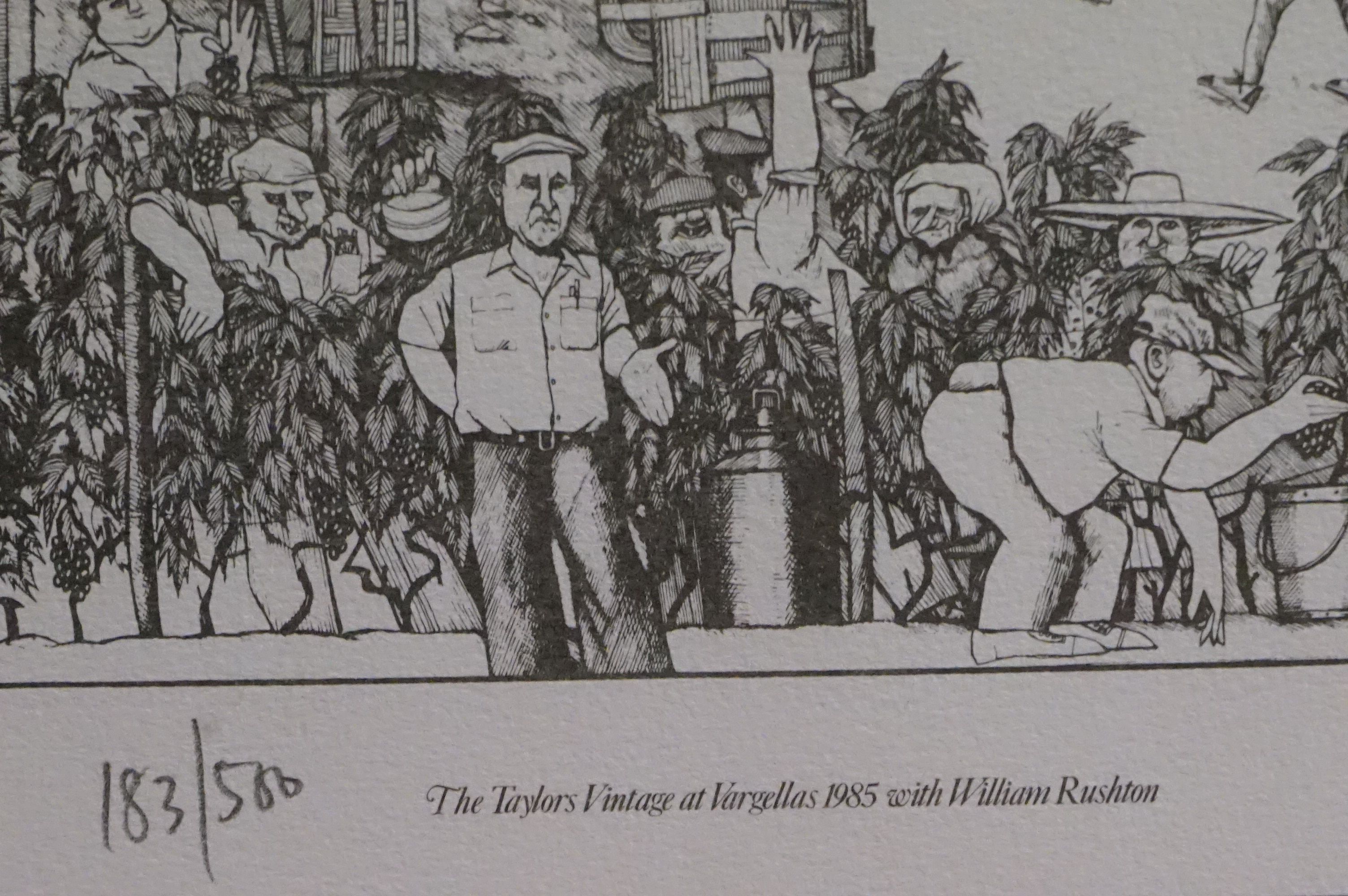 Willie Rushton limited edition four cartoons mounted in one frame 183 /500 - Image 3 of 3