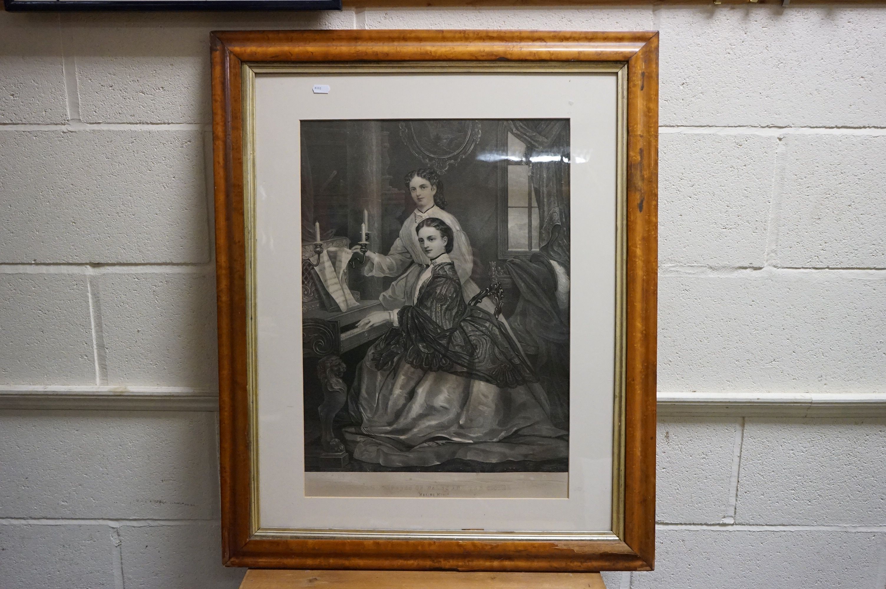 A group of paintings and prints to include a pair of antique maple framed prints of 19th gents - Image 28 of 30