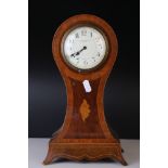 Edwardian balloon clock, makers mark E Johnson & Son of Derby, 30cm in height