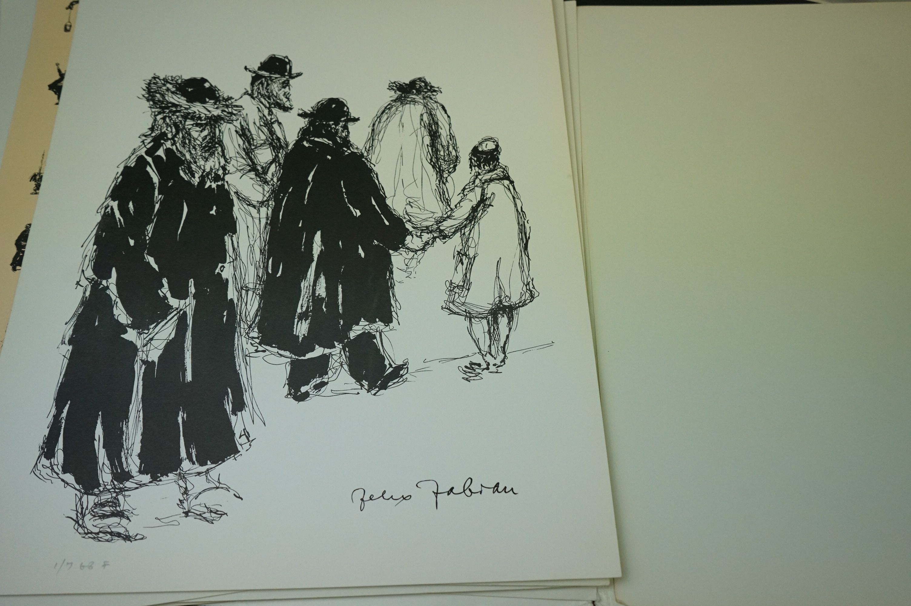 Felix Fabian 1913 - 1979 a portfolio of 14 original lithographs drawings published 1968. - Image 18 of 19