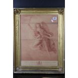 The Spirit of a Child Stipple gilt framed engraving by Francesco Bartolozzi after a painting by Rev