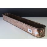 Copper Long Planter, 56cms long