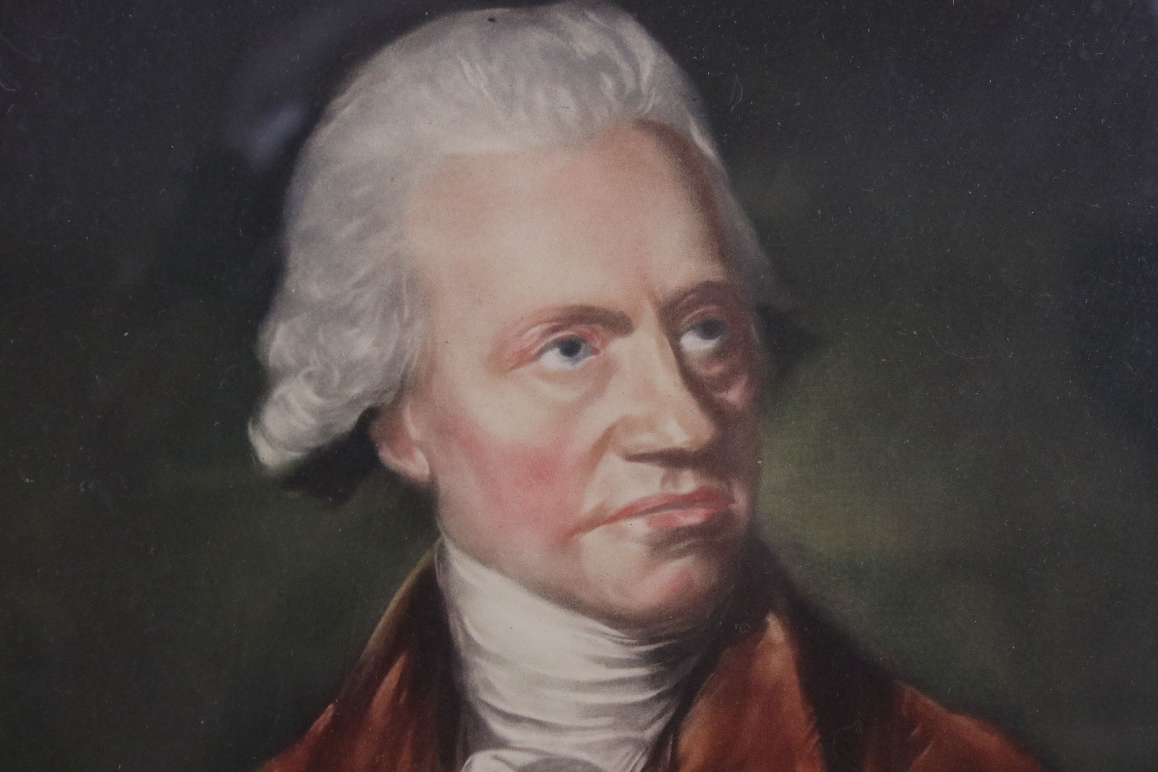 Frederick William Herschel 1738-1822 framed Mezzotint portrait of The Britain composer and a - Image 3 of 3