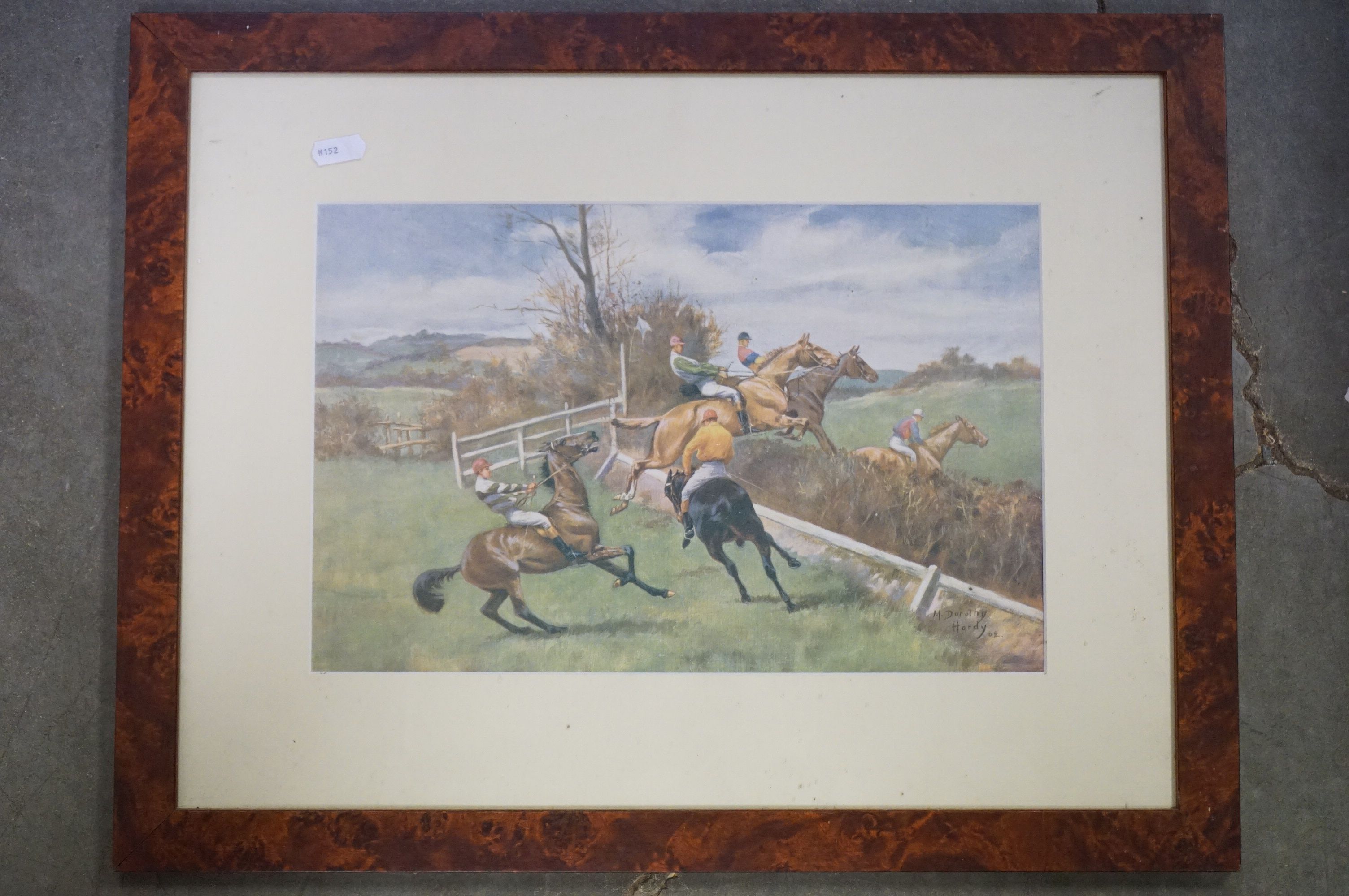 A group of paintings and prints to include a pair of antique maple framed prints of 19th gents - Image 6 of 30