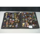 Large selection of enamel set badges