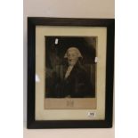 Early 19th century Portrait Engraving of Sir Archibald Edmonstone, 25cms x 35cms, framed and glazed