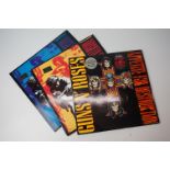 Vinyl - Three Guns n Roses LPs to include Appetite For Destruction with advert insert, and Use