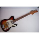 Guitar - Vintage Jedson tele style bass in sunburst finish in good playworn condition. Comes with