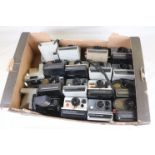 Large collection of Polaroid cameras to include button, 1500 and other box-style examples