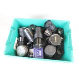 Large collection of vintage SLR camera lenses, to include telephoto and prime examples, makers