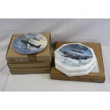 A Collection Of Six Royal Air Force Collectors Plated By Coalport From The "Reach For The Skies"