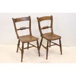 Pair of Oxford Windsor kitchen chairs