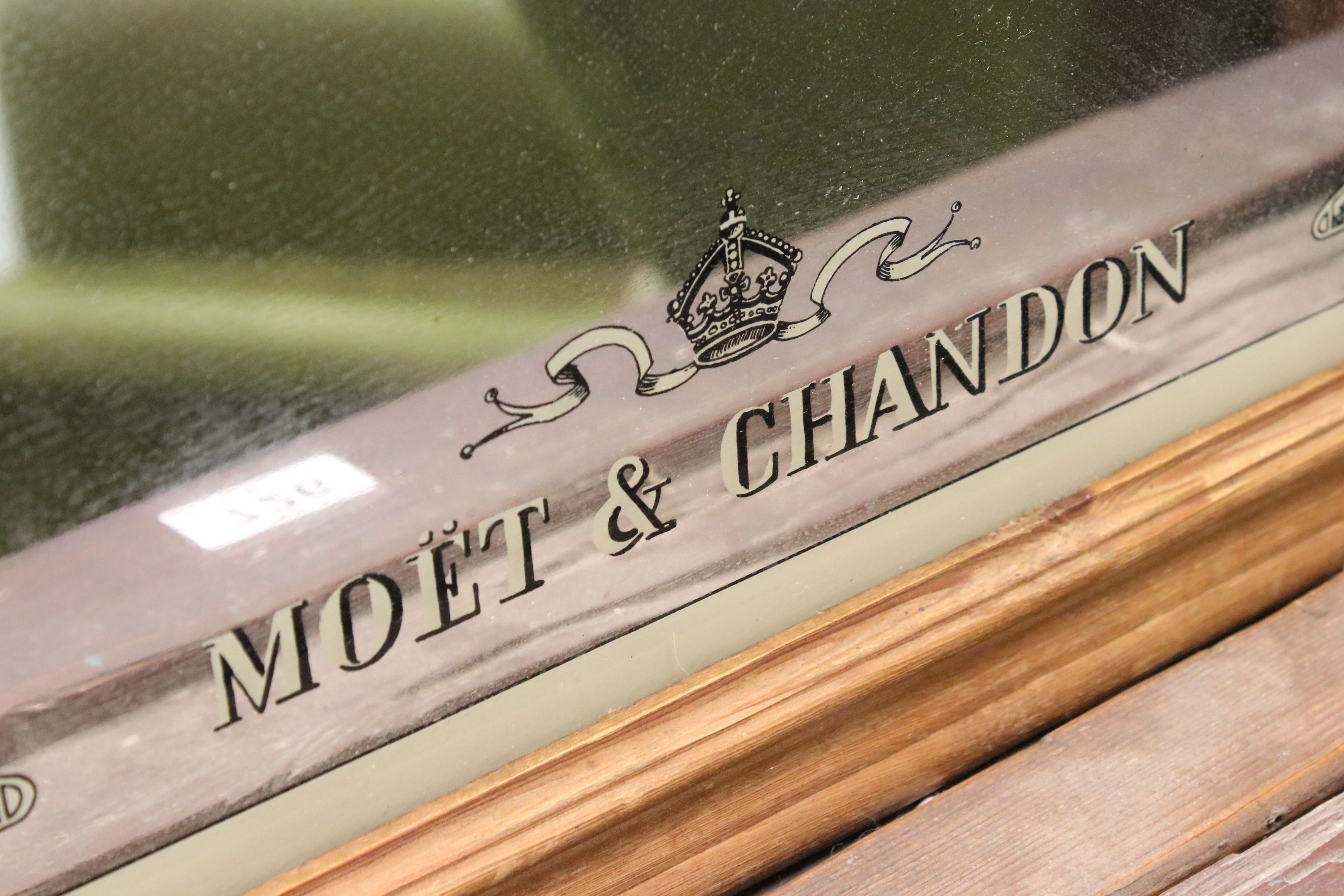 A pair of London Pride vintage pub mirrors, two similar Art Deco Style Moet & Chandon mirrors - Image 7 of 9