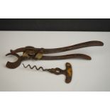 A Tangent Lever antique corkscrew.