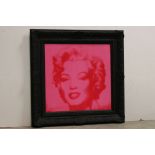 Simon Claridge, Contemporary Original Silkscreen on Canvas depicting Marilyn Monroe, 60cms x