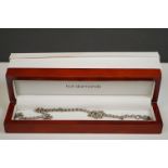 A boxed Hot Diamonds silver necklace.