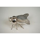 Unusual silver plated honey pot in the form of a bee