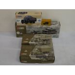 Five boxed diecast models to include Corgi Classics White Canvas Back P.R.R. 98455, USAF Diamond T