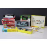 Six boxed diecast models to include Dinky 715 Beechcraft C55 Baron, 2 x Diapet, German Vauxhall