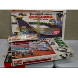 Two slot car racing sets to include Tomy Daredevil Rally and Matchbox Race & Chase together with a