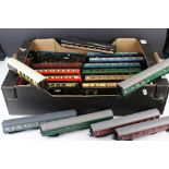 Collection 35 OO gauge items of rolling stock, all coaches and carriages to include mainly Triang