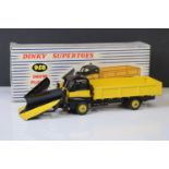 Boxed Dinky Supertoys 958 Snow Plough with windows diecast model in vg condition with gd box