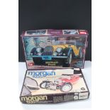 Two boxed plastic model kits to include LS Morgan Plus 8 Auto Salon Series No 1 and Gakken Riko (