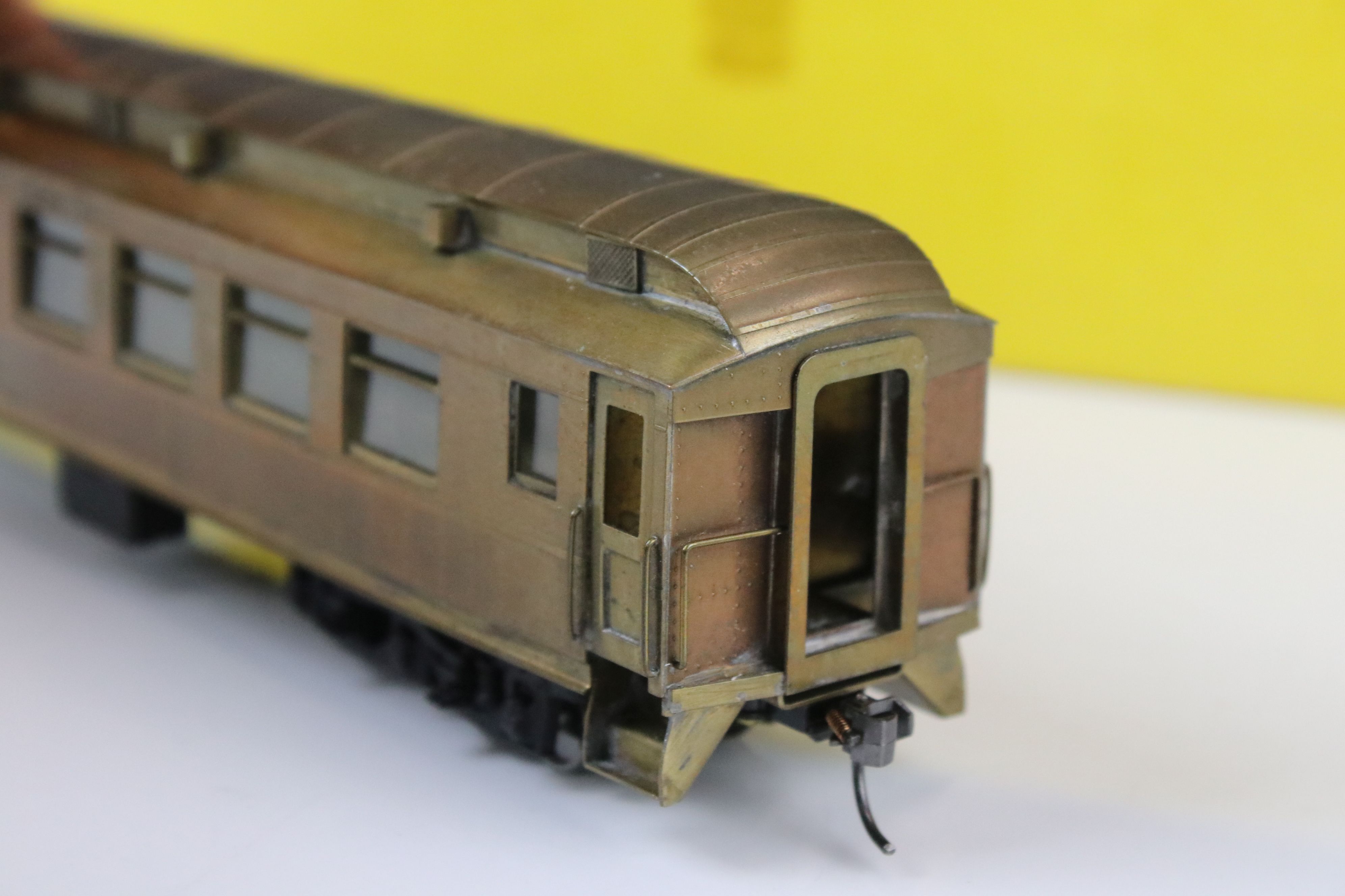 Three boxed E Suydam & Co HO Railroad Equipment Baggage Car brass models to include 2 x RR-7 (one - Image 17 of 25